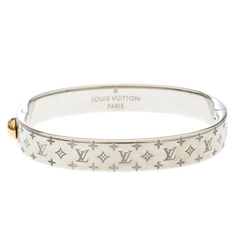 lv bangle silver|Lv bracelet for women.